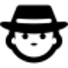 Man face with hat