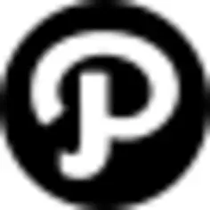 Pinterest letter logo in a circle