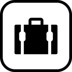 Suitcase sign