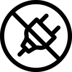No plug