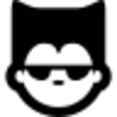 男人脸上尖尖的头发和太阳镜