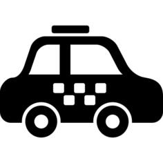 Police car side view