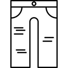 男性裤子轮廓
