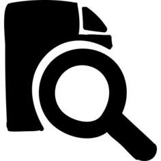 Magnifying Glas and Document