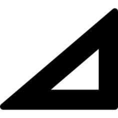 Triangular ruler