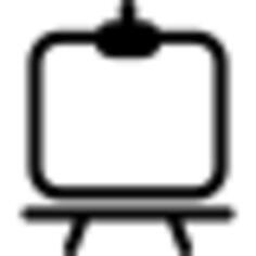 Presentation square board symbol