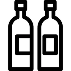 Two wine bottles