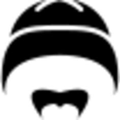 Hat with moustache