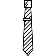 Tie with stripes