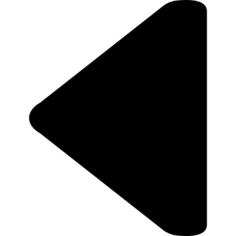 Left arrow black triangular shape