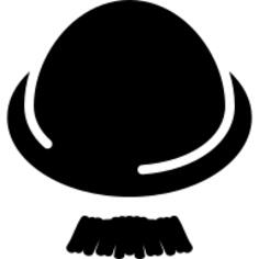 Bowler hat and Moustache