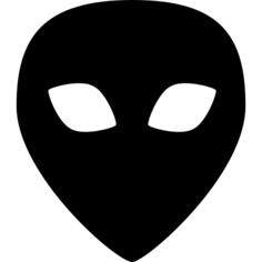 Alien black head shape