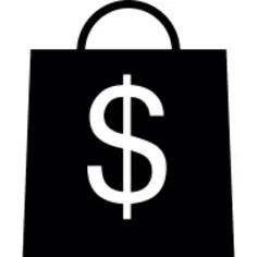 与美元的符号的纸袋