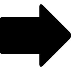 Right arrow black shape