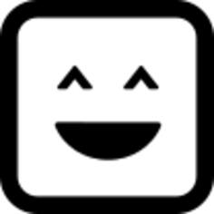 Smiley square face