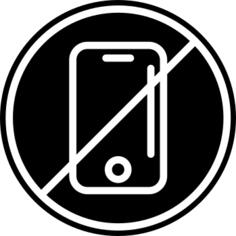 No mobile phone allowed