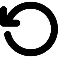 Circular counterclockwise arrow rotation