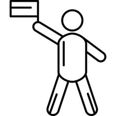 Man with Flag