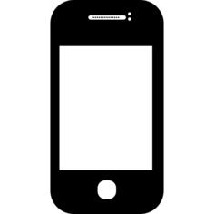 Mobile phone of rounded corners