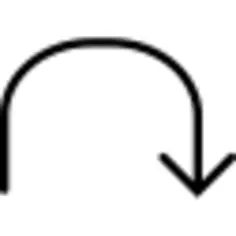 曲线箭头向下