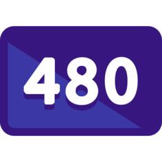 480 pixels