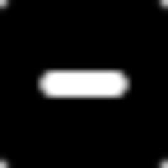 Minus sign in a square interface symbol