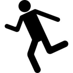 Running silhouette
