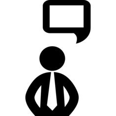 Businessman talking