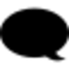 Black speech bubble