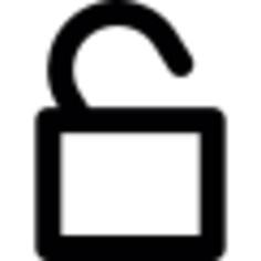 Open padlock