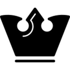 Royalty crown silhouette variant