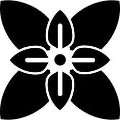 与叶子的花变形