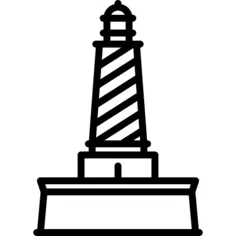 White Soal Lighthouse United States USA