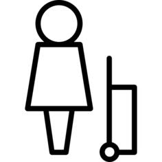购物车的女人