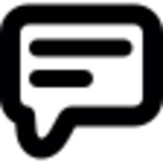 Rounded small speech bubble