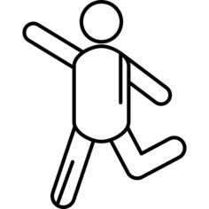 Stick Man Running