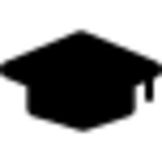 University graduates cap silhouette