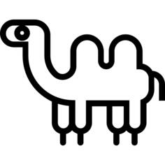 Camel facing left