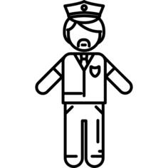 Policeman Working