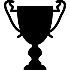 奖杯杯大黑色的形状