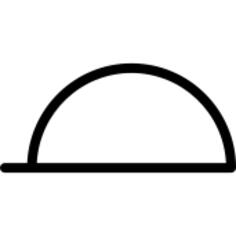 Inverted bowl outline