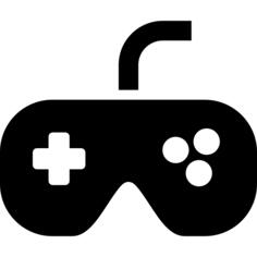 Black gamepad
