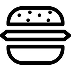 Burger with sesame