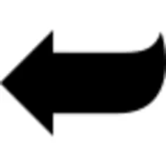 Arrow shape pointing to left