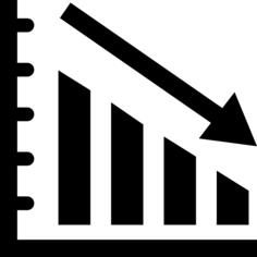 Descending bars graphic