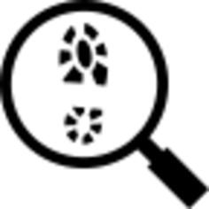 Footprint and Magnifying Glass