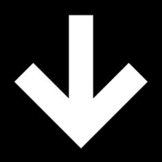 Down arrow in square button