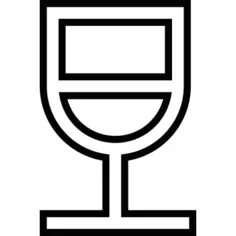 stylized wine glass