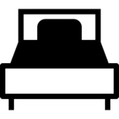 带一个枕头的大床