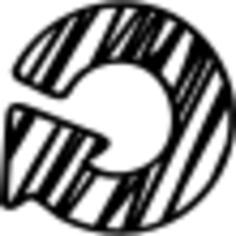 Circular sketched arrow